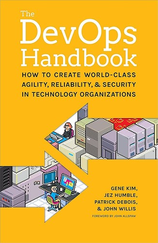 Cover of The DevOps Handbook by Gene Kim, Jez Humble, Patrick Debois, John Willis